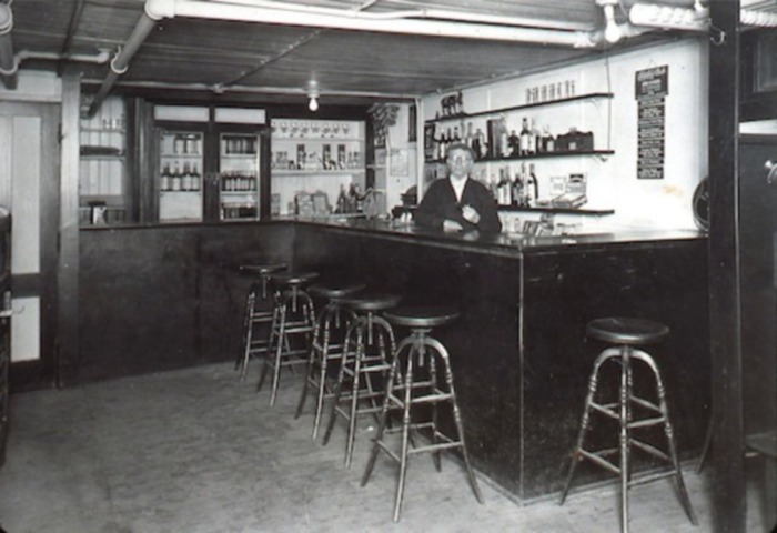 Raymond Avery's bar underneath Dexter House.