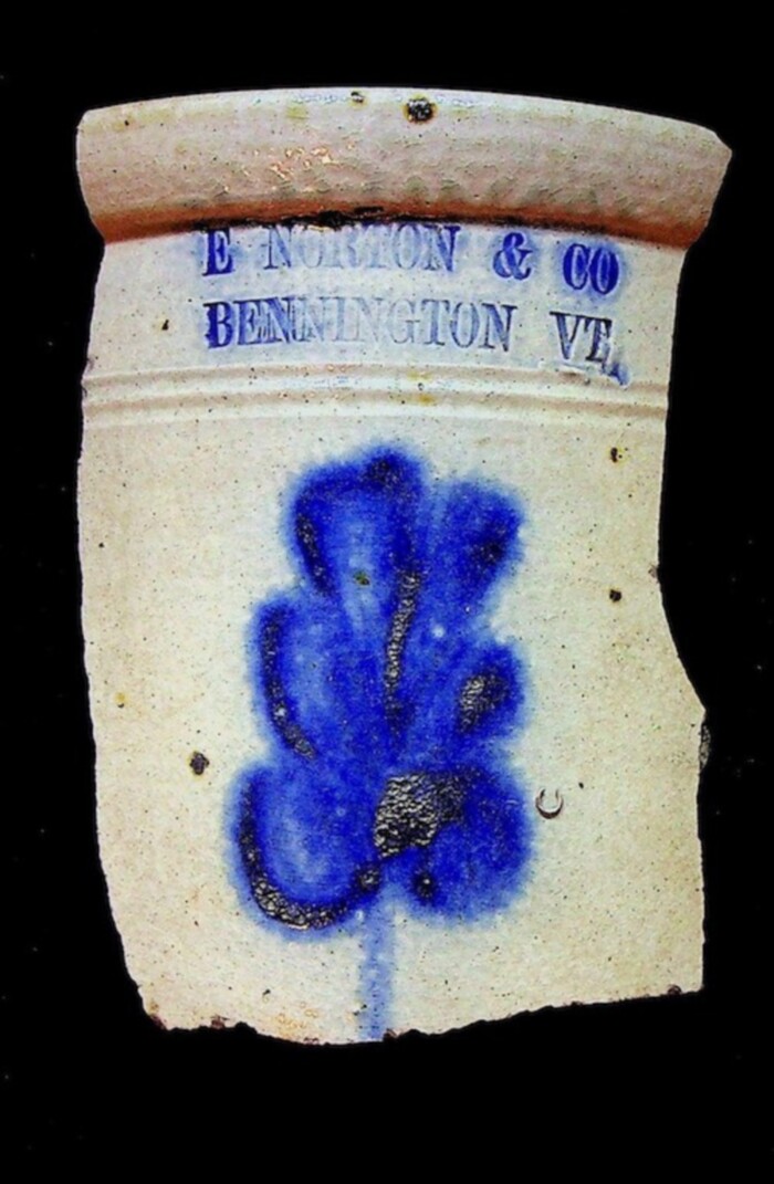 Pottery Shard, E. Norton & Co., Bennington, VT 